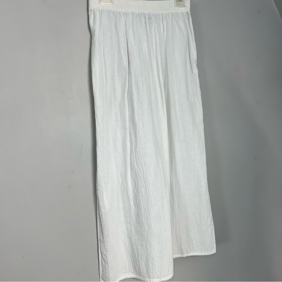 Vintage white cotton gauze two piece co ord skirt set vacay beach lounge cruise - Picture 7 of 11